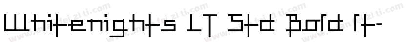 Whitenights LT Std Bold lt字体转换